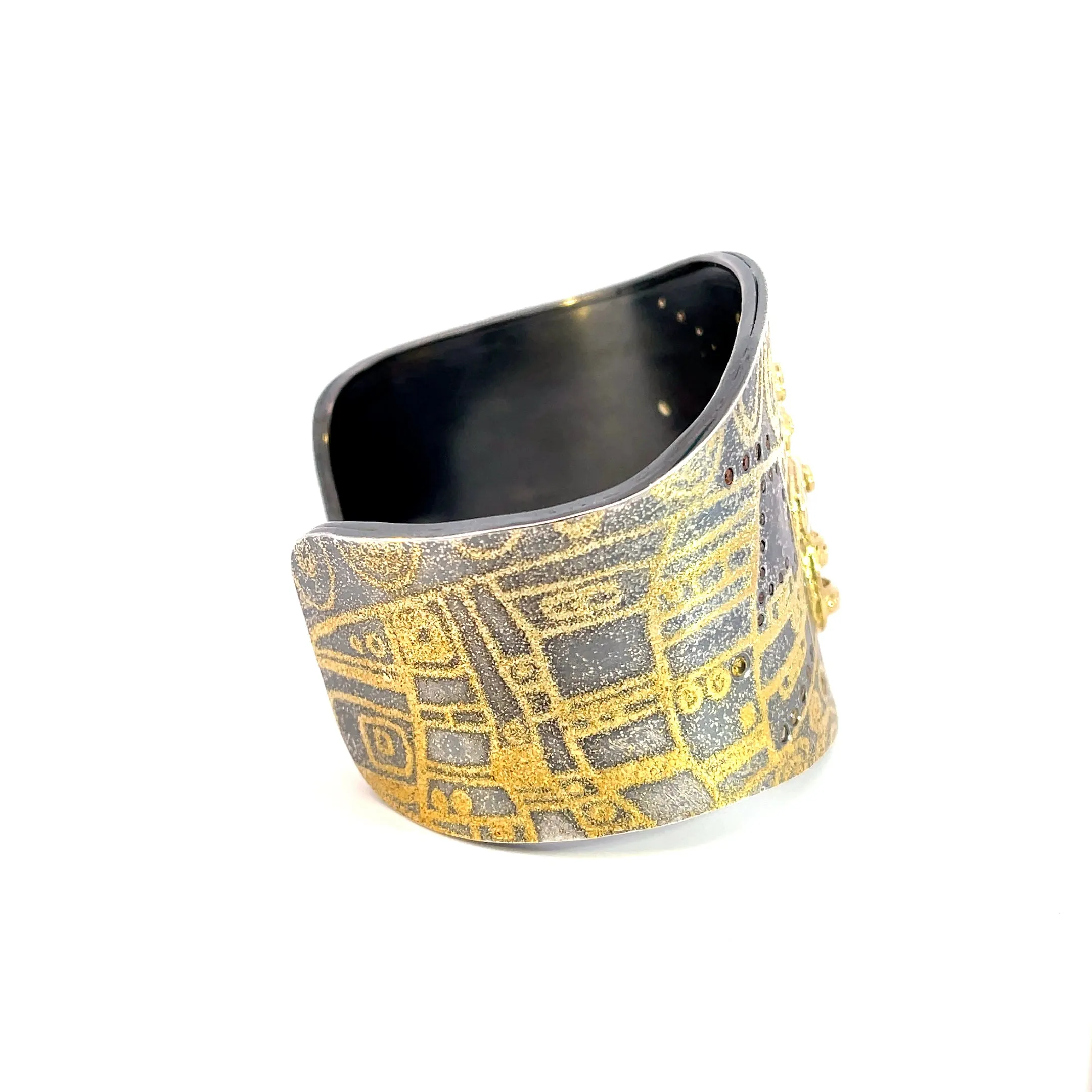 "Bee Klimt" Cuff Bracelet