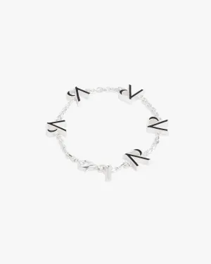 Represent Enamel Bracelet - Silver