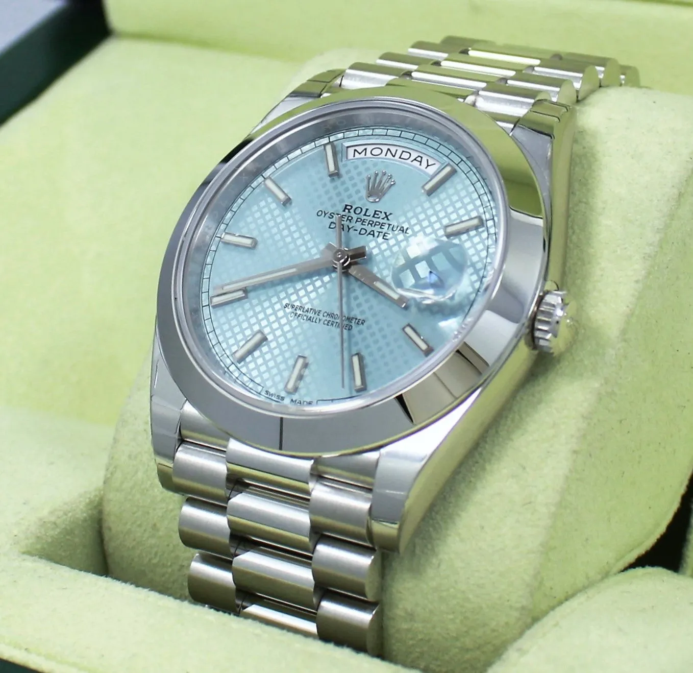 Rolex Oyster Perpetual Day-Date 40 228206 BLURP (Unworn)