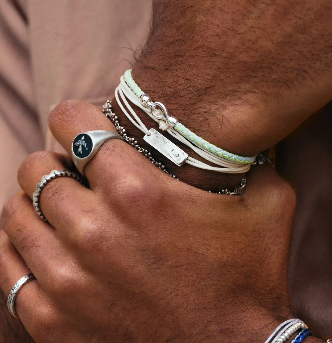 Sailing Cable "Plata" Bracelet (Coffee)