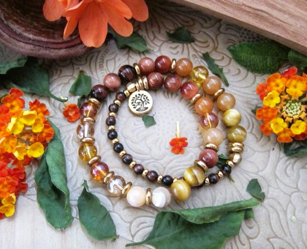 SALE - Radiant Manipura in 27 Beads Mala Bracelet