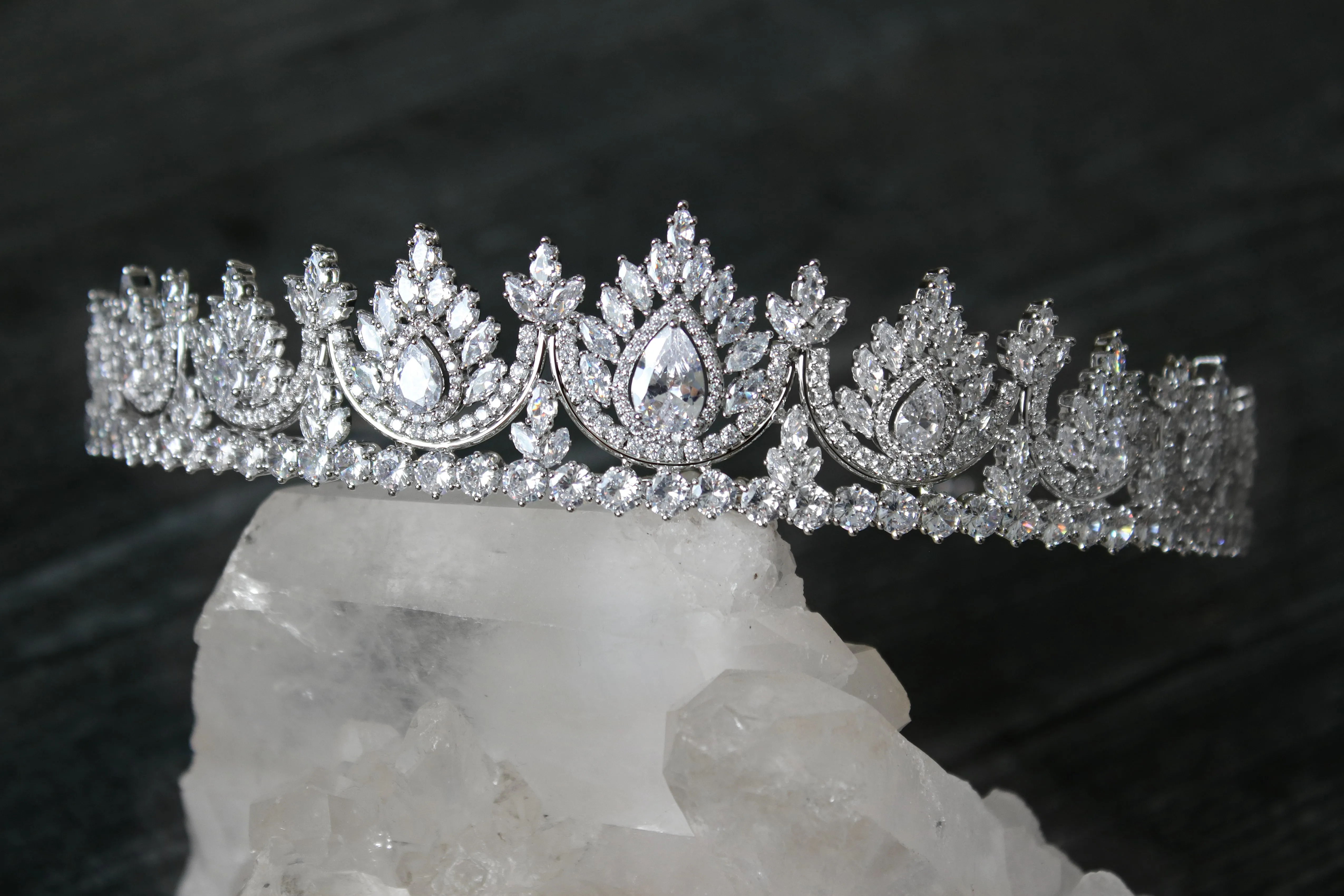 SARAH Simulated Diamond Tiara