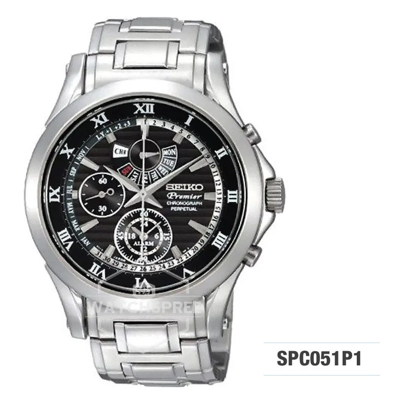 Seiko Premier Chronograph Watch SPC051P1 (Not For EU Buyers)