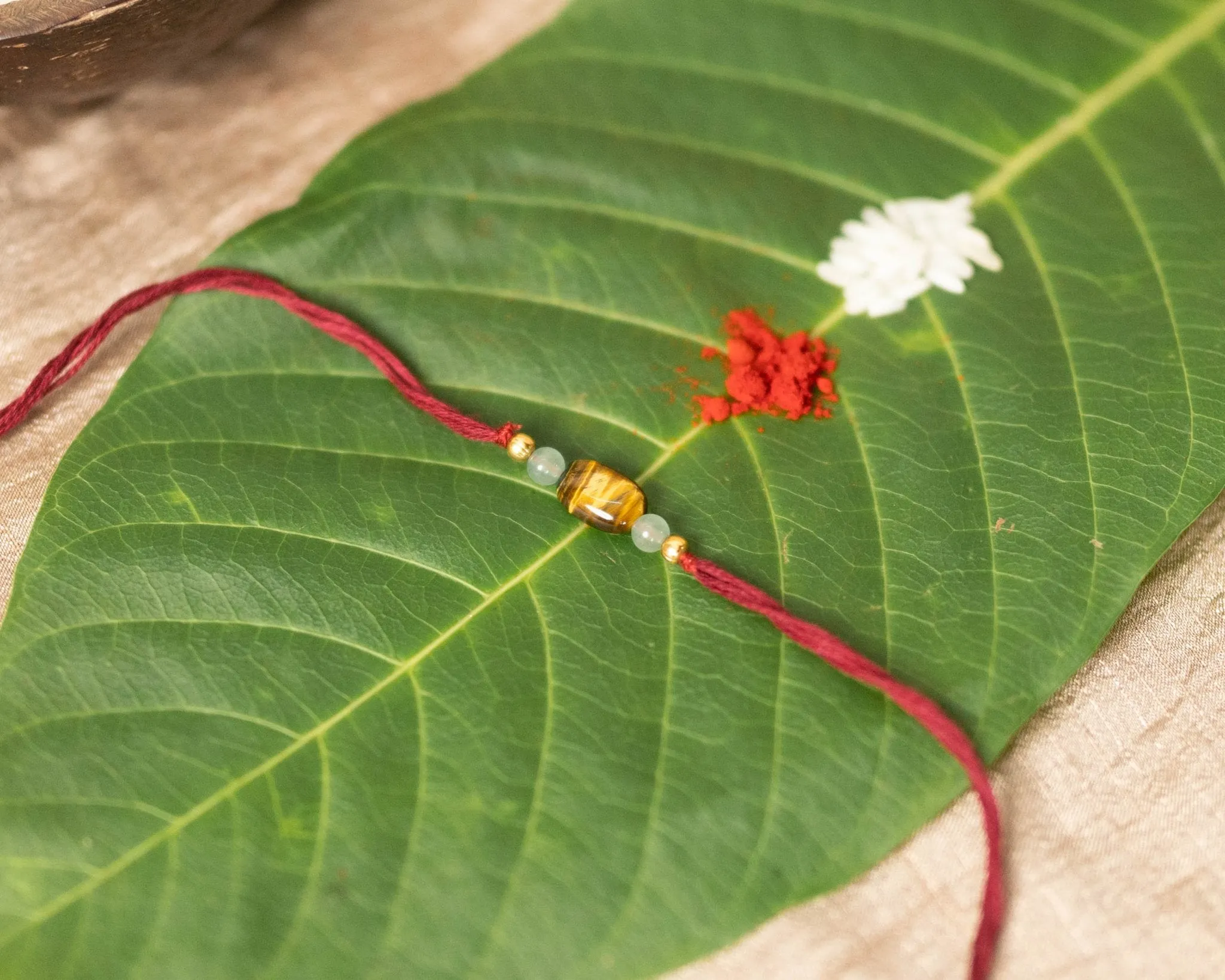 Set of 3 Crystal Rakhis & 3 Lumba