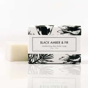 Shea Butter Soap - Black Amber & Fir