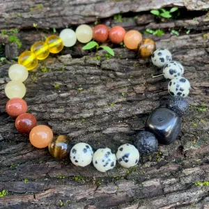 Shungite Amplified SOLAR PLEXUS Chakra Bracelet ~ Medium [#24]