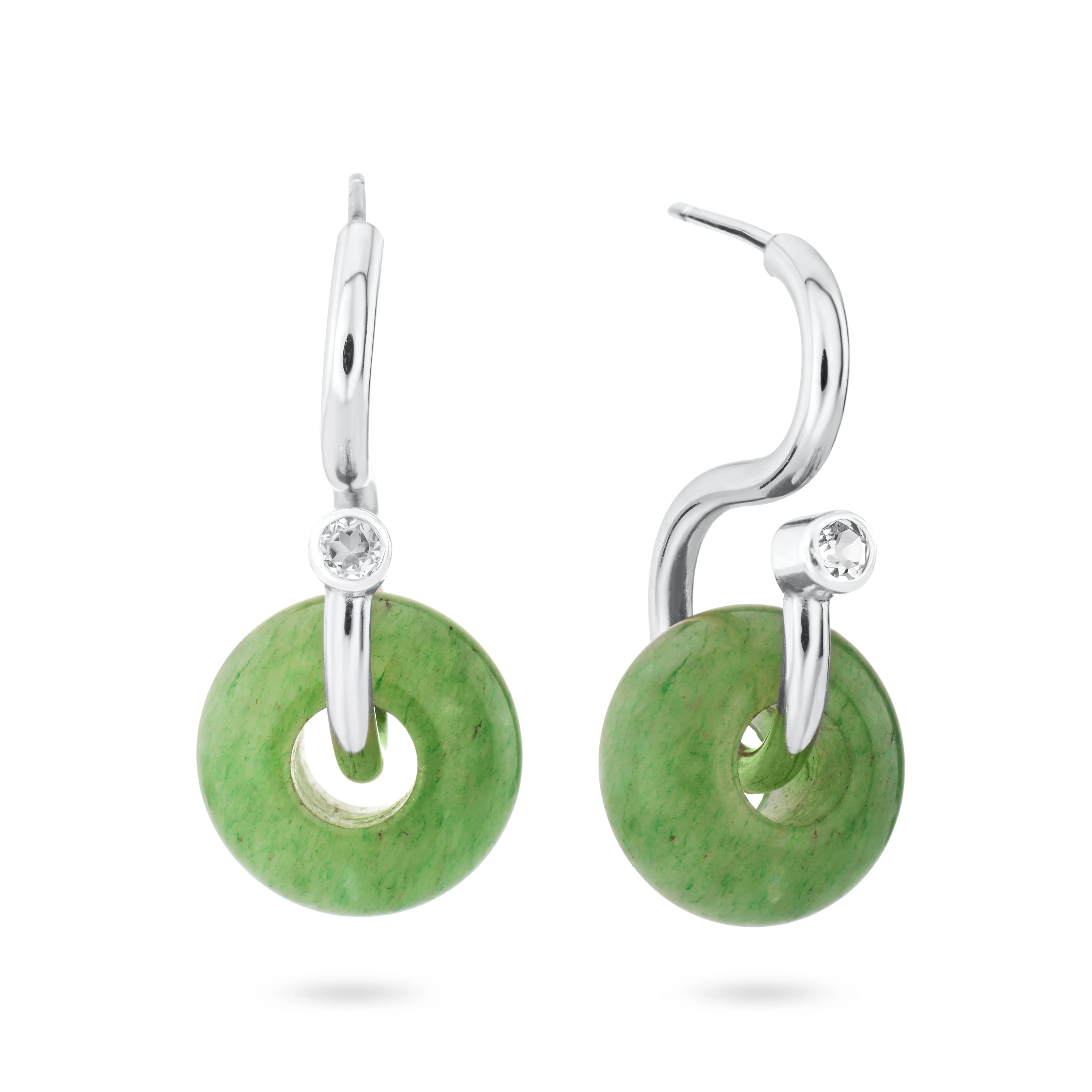 Signature Poise Aventurine Sterling Silver Earrings