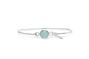 Signature Skinny Bracelet Aqua Chalcedony