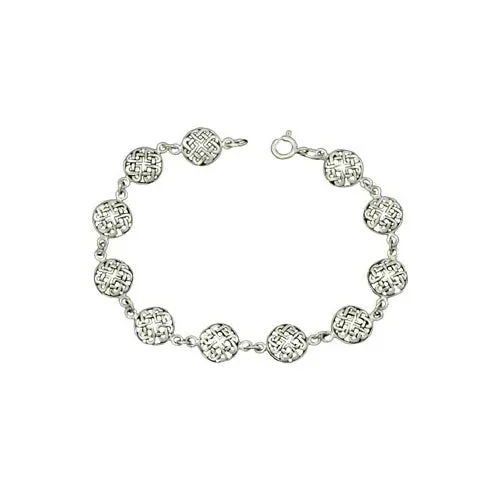 Silver Gaelic Bracelet