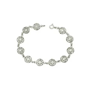 Silver Gaelic Bracelet