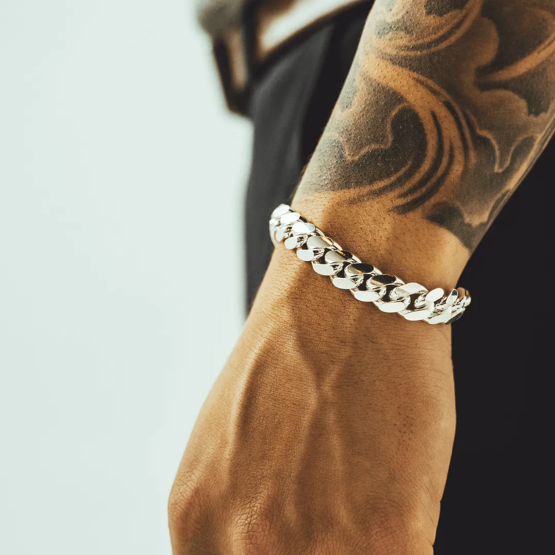 Silver Miami Cuban Link Bracelets