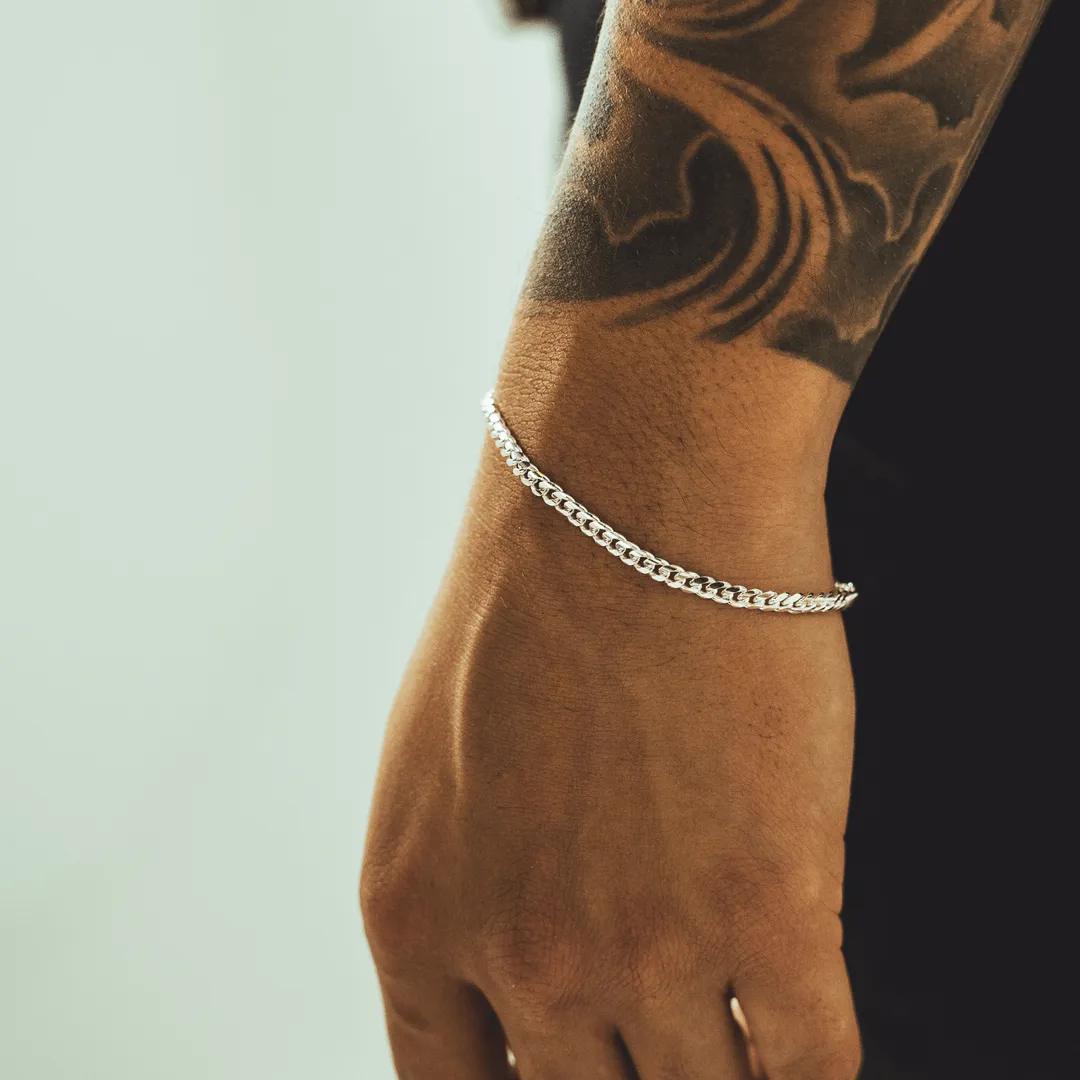 Silver Miami Cuban Link Bracelets