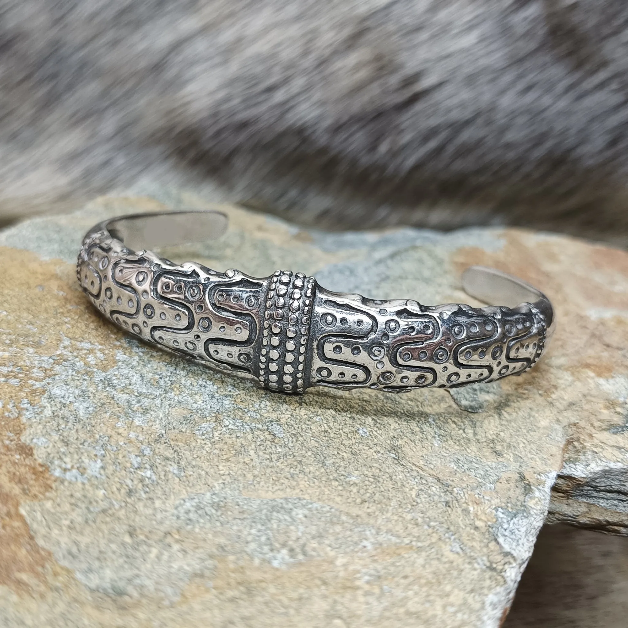 Silver Viking Bracelet from Falster