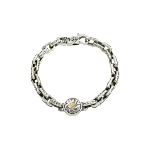 Silver x Brass Spinner Chain Bracelet