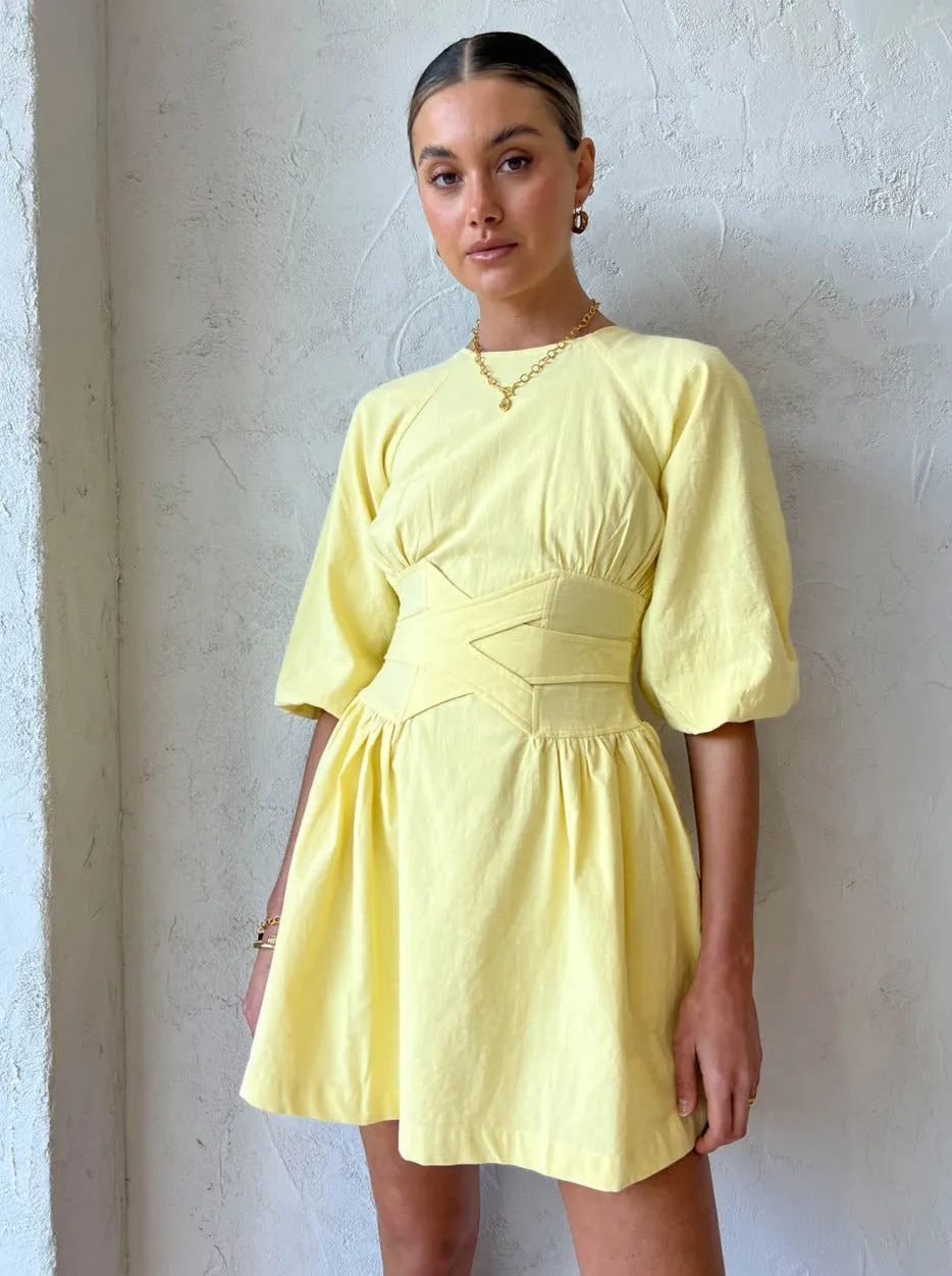 Sovere Protect Mini Dress in Daffodil