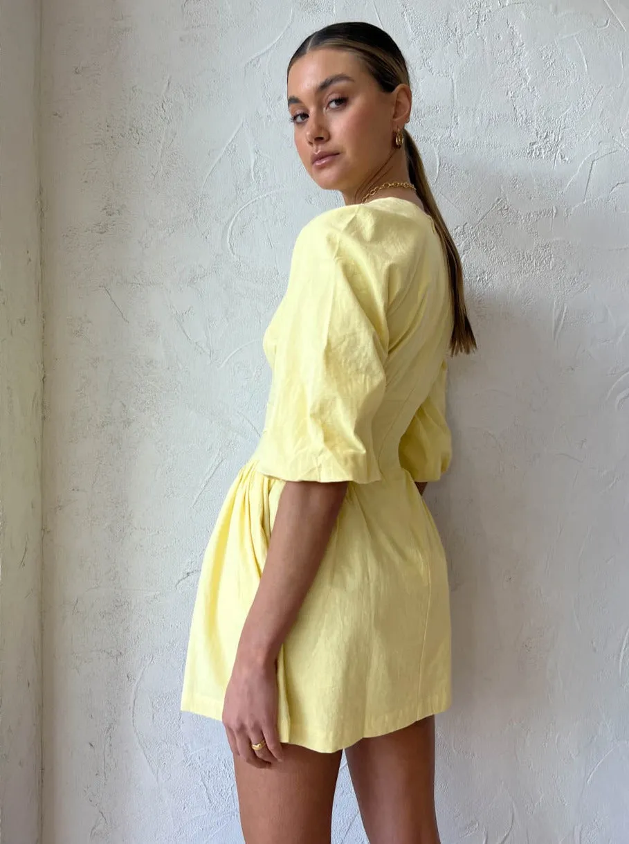 Sovere Protect Mini Dress in Daffodil