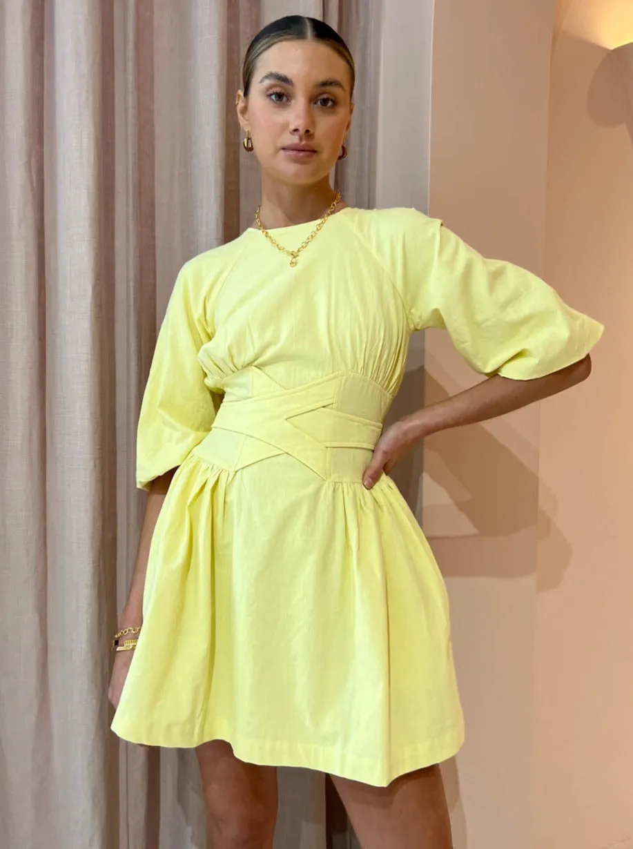 Sovere Protect Mini Dress in Daffodil