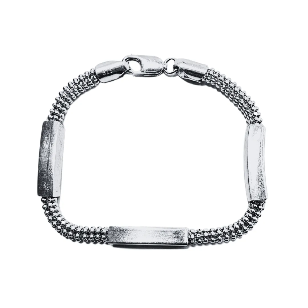 SS 7.6" 5mm Station Bracelet