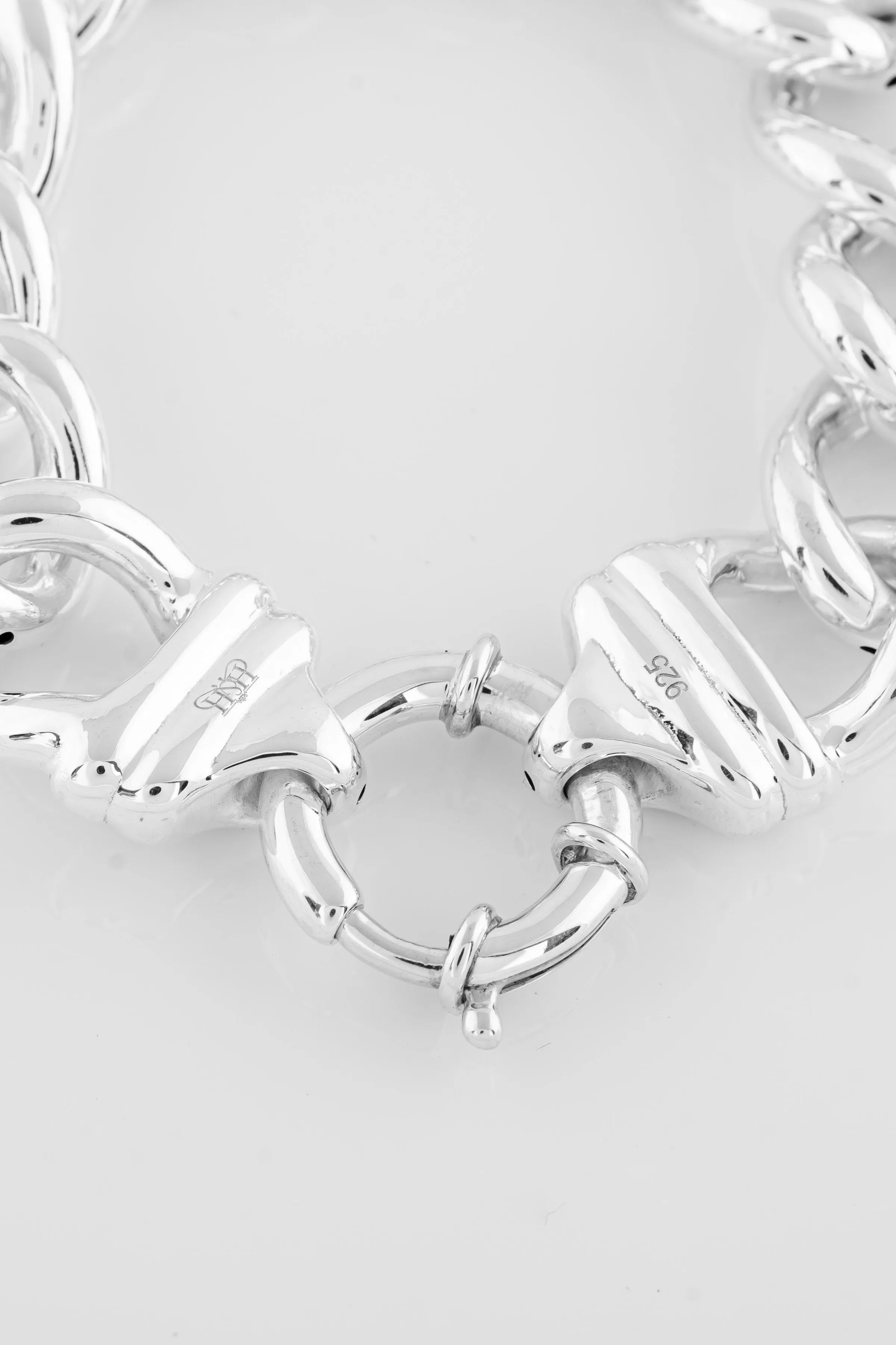 SS08 Silver Curb Link Bracelet