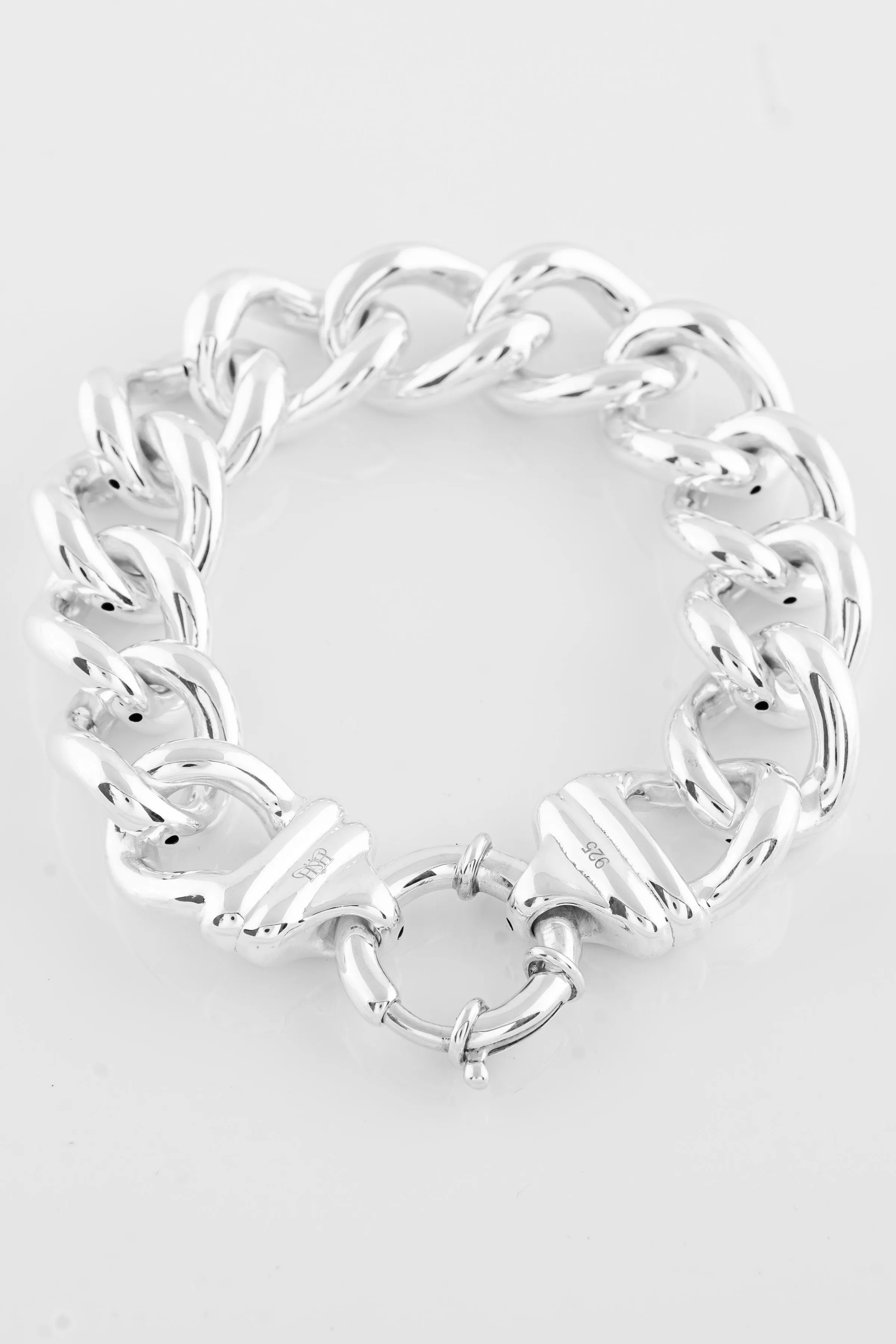 SS08 Silver Curb Link Bracelet