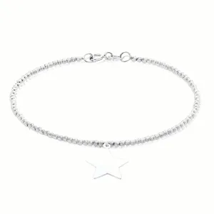 Sterling Silver 19cm Star Bracelet