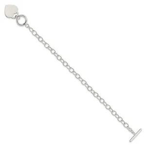 Sterling Silver Heart Bracelet QG