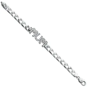 Sterling Silver Mum Bracelet