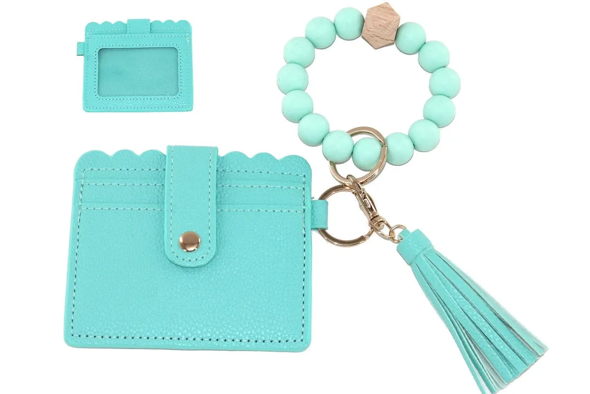 Stretch Bead Bracelet Wallet & ID Holder