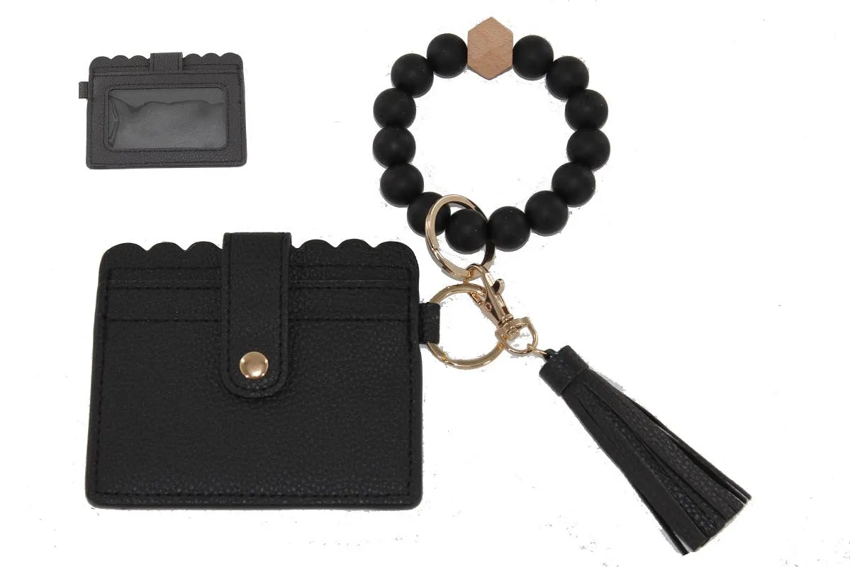 Stretch Bead Bracelet Wallet & ID Holder