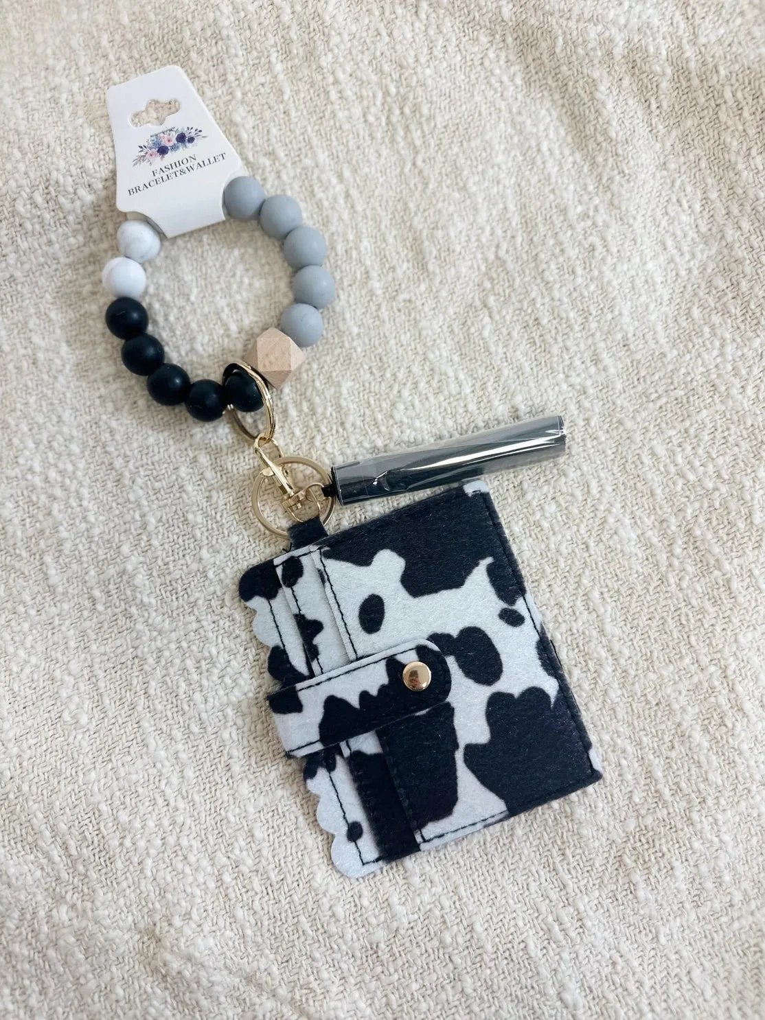 Stretch Bead Bracelet Wallet & ID Holder