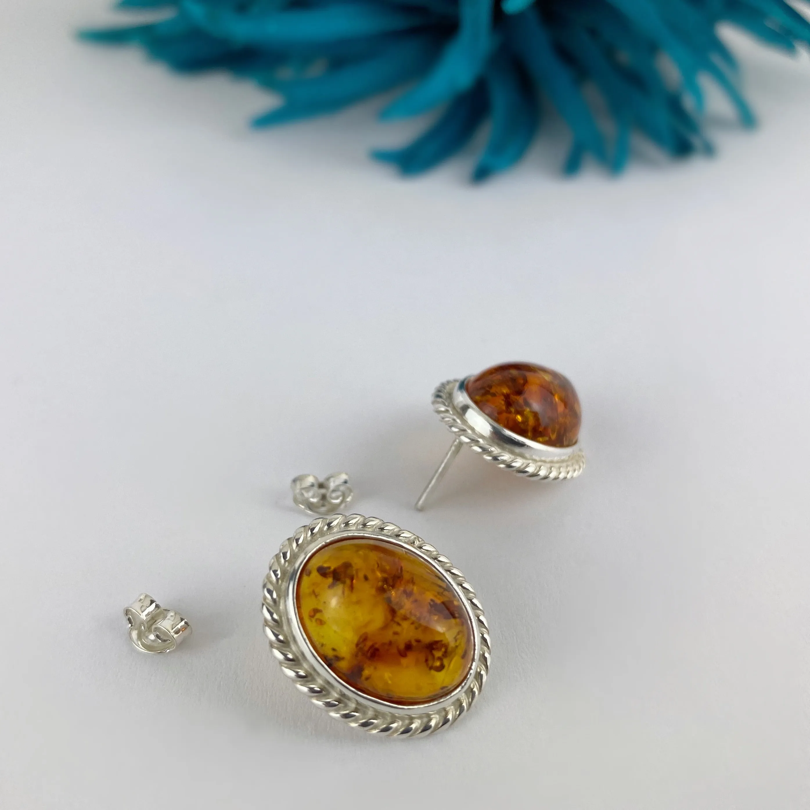 Sunlit Amber Earrings - VE573