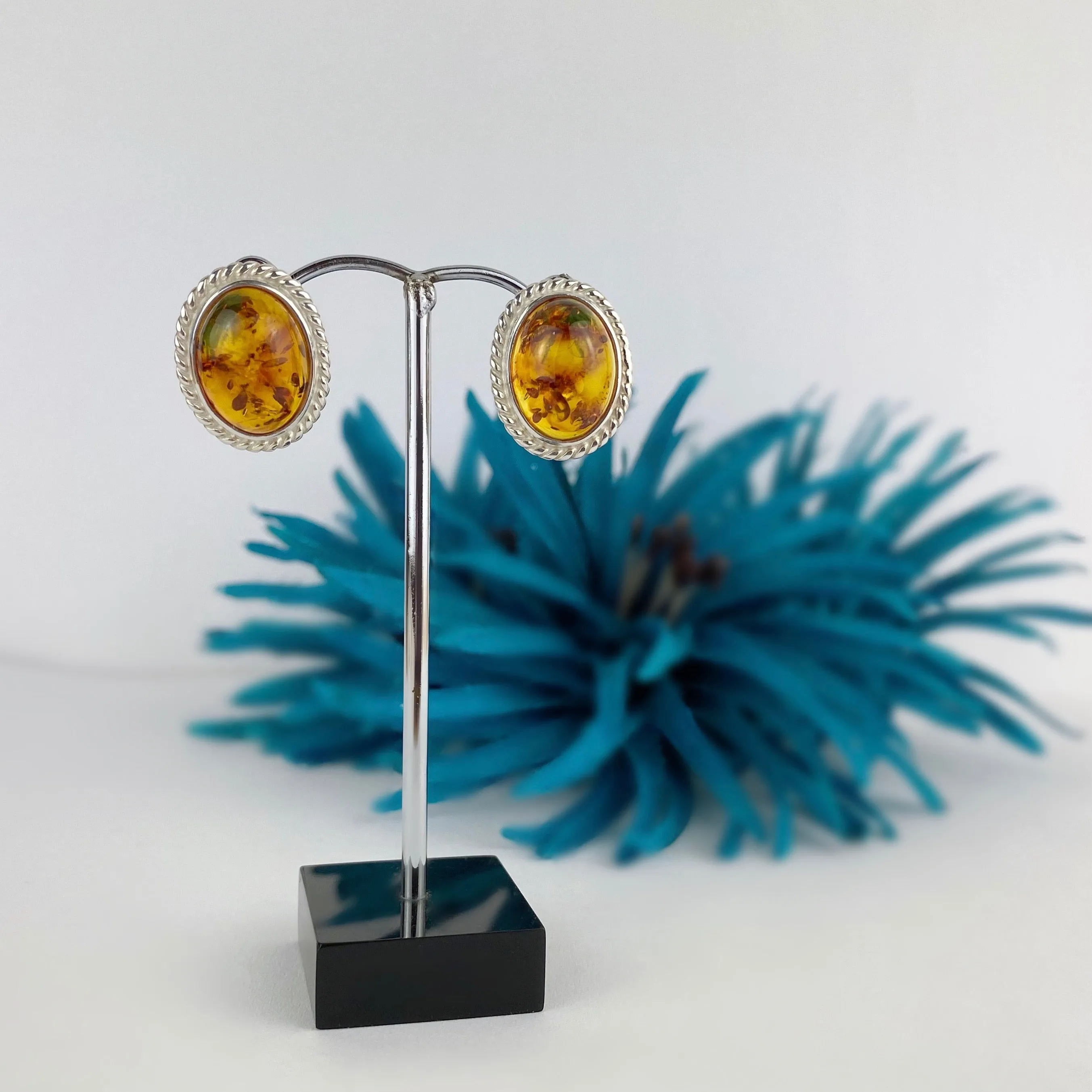 Sunlit Amber Earrings - VE573