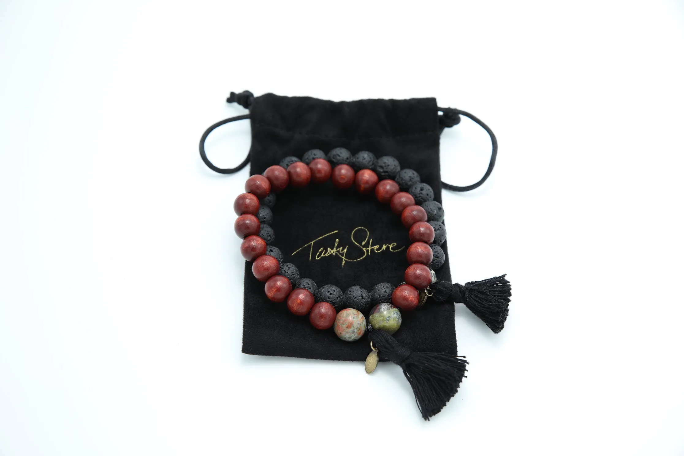 TASTY STEVE - 'Stone Bracelet' - Black