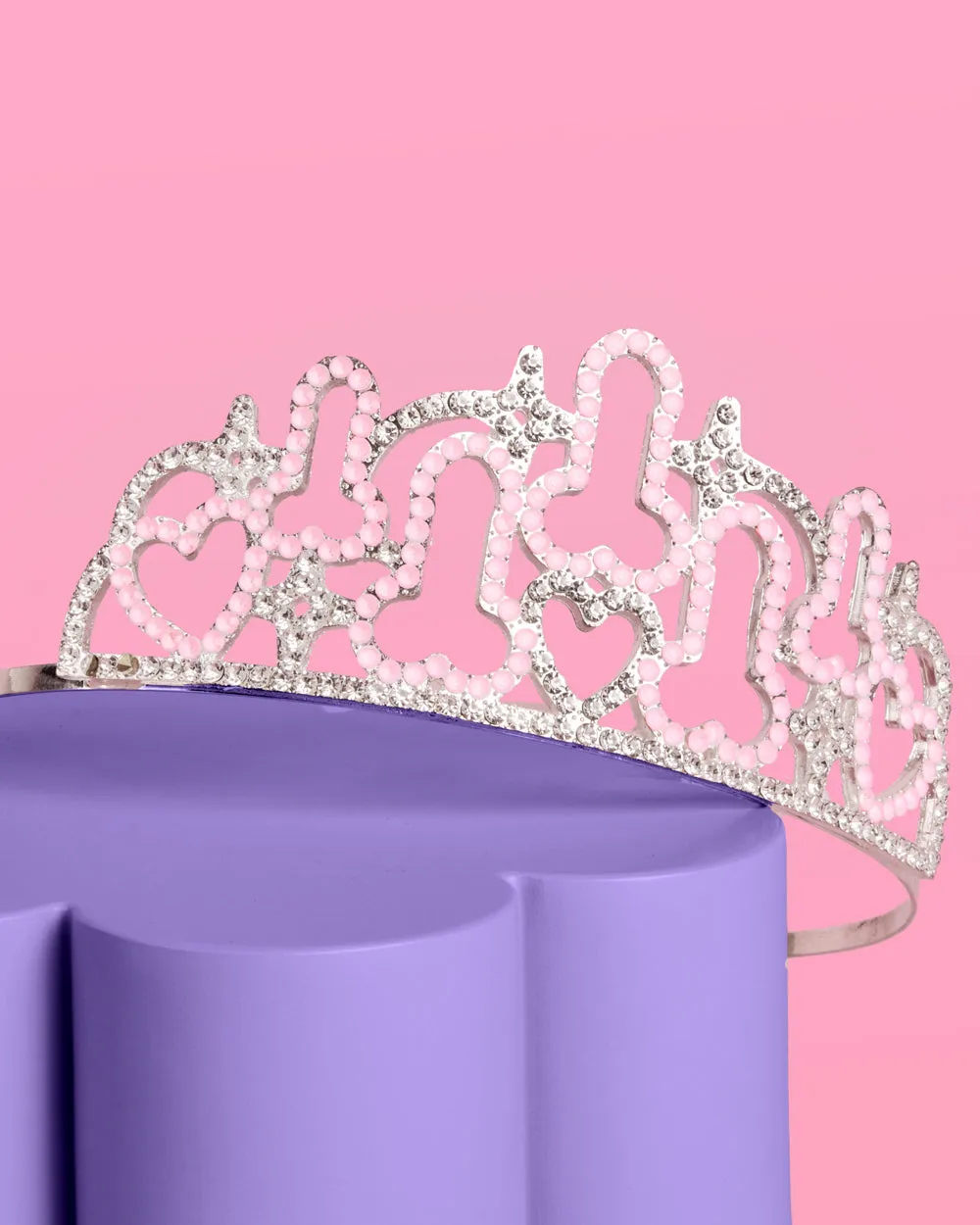 The Penis Tiara - rhinestone tiara