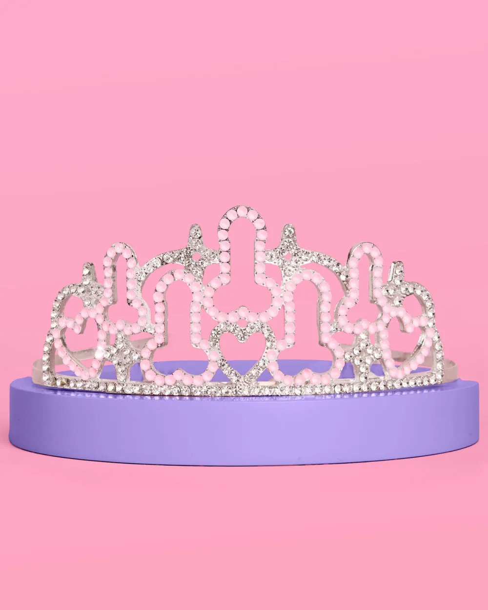 The Penis Tiara - rhinestone tiara