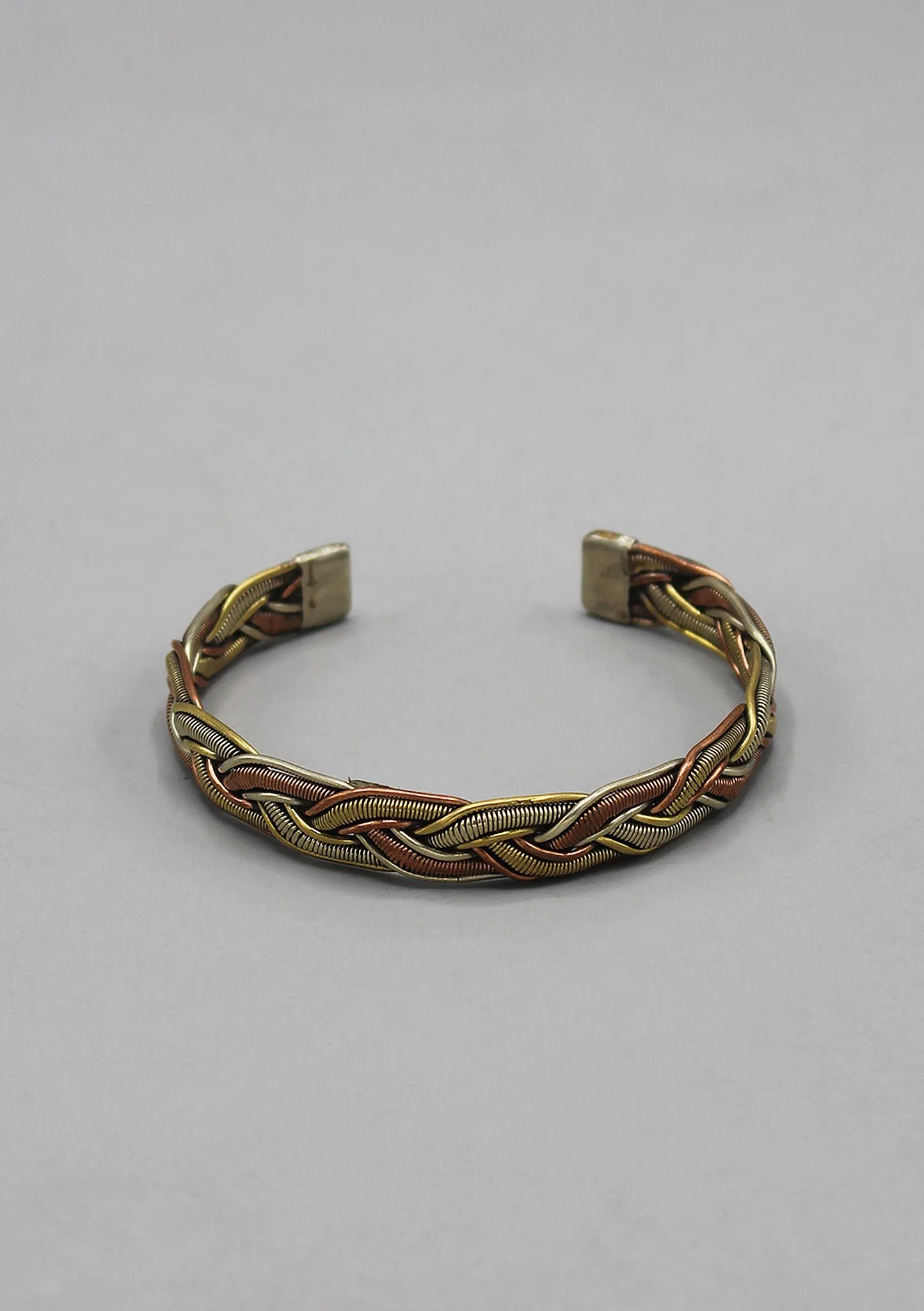 Three Metal Twined Medicinal Bracelet