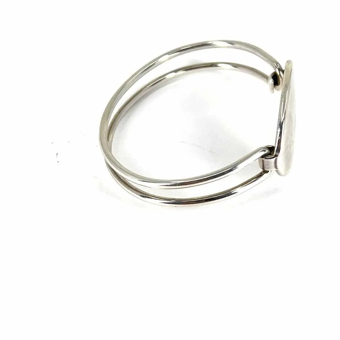 TIFFANY STERLING SILVER OVAL CUFF  BRACELET