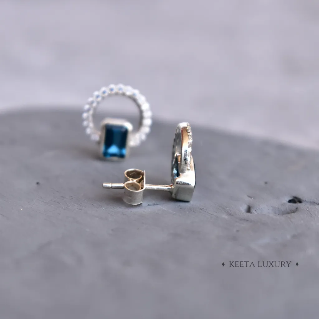 Topaz Passion - Blue Topaz Earrings