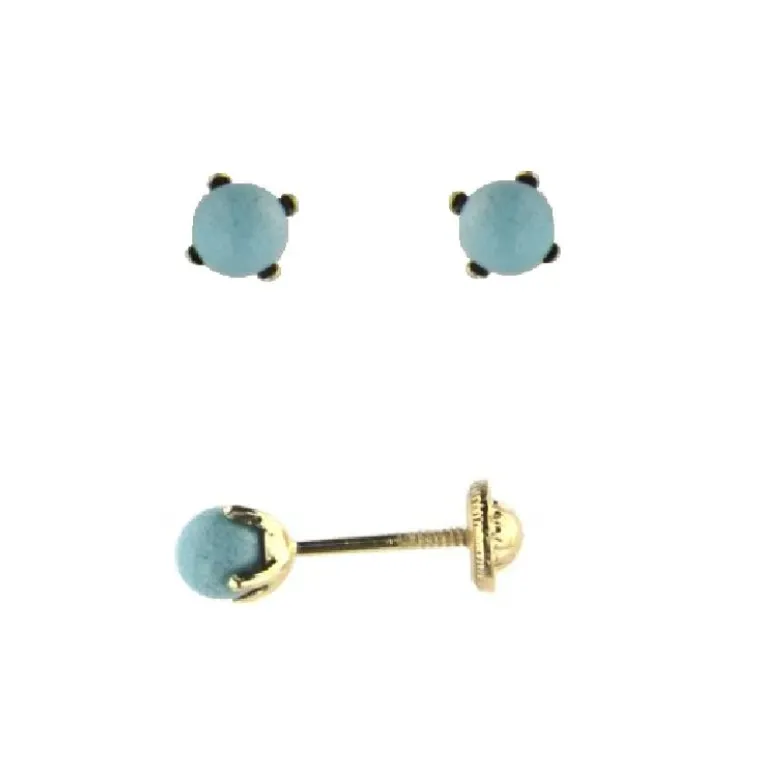 Turquoise Ball Studs