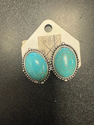 Turquoise Clip On Earrings