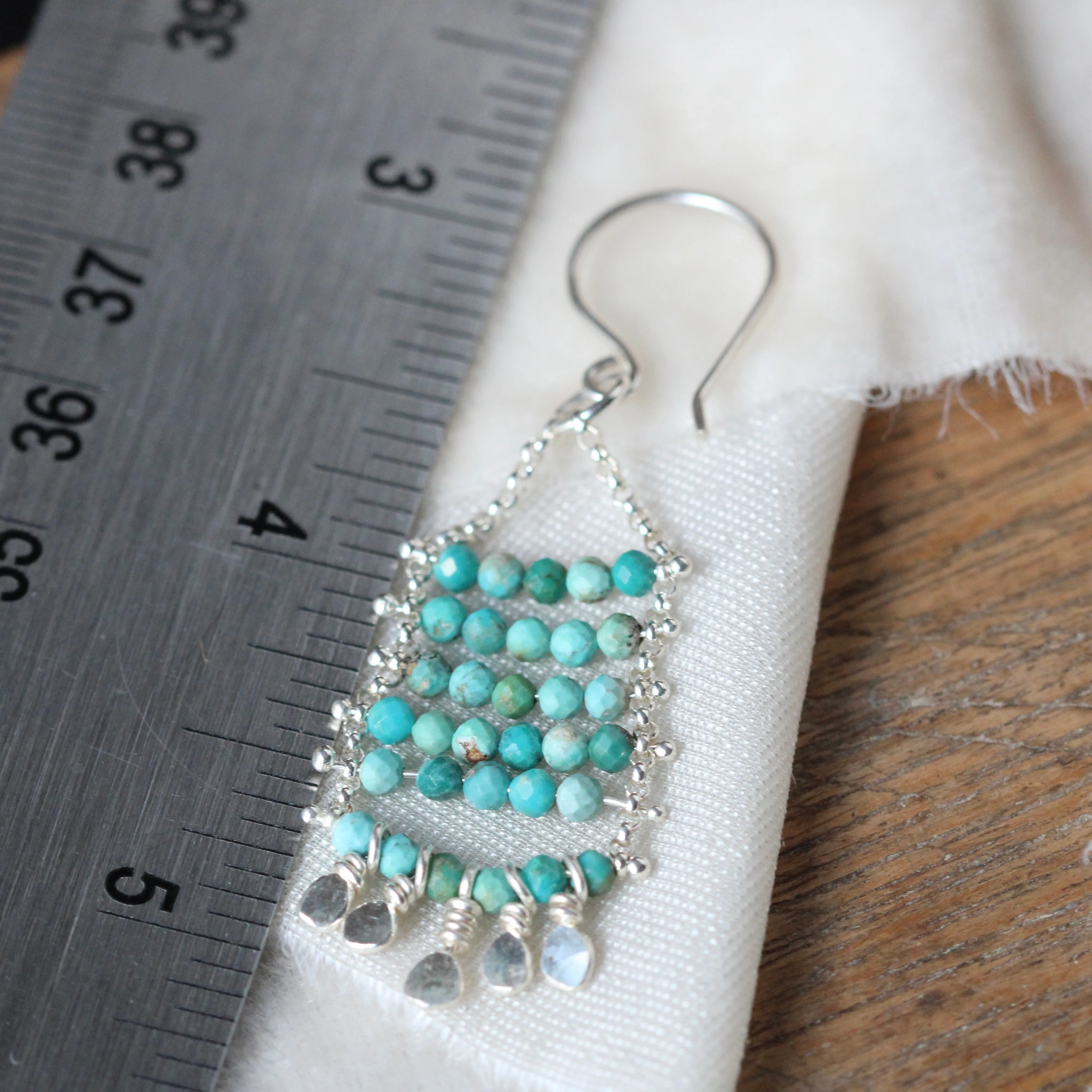 Turquoise Gemstone dangle earrings