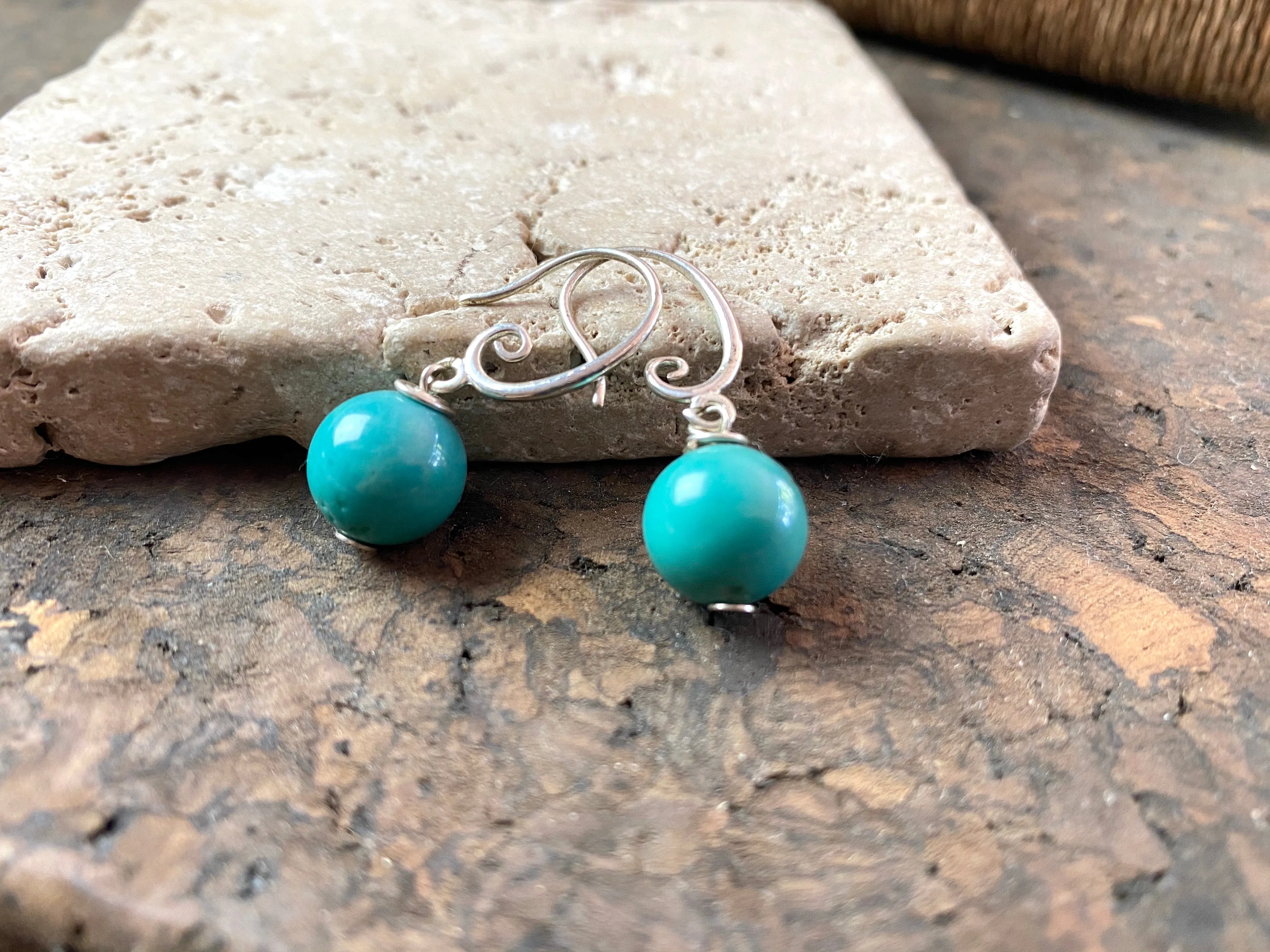 Turquoise Silver Earrings