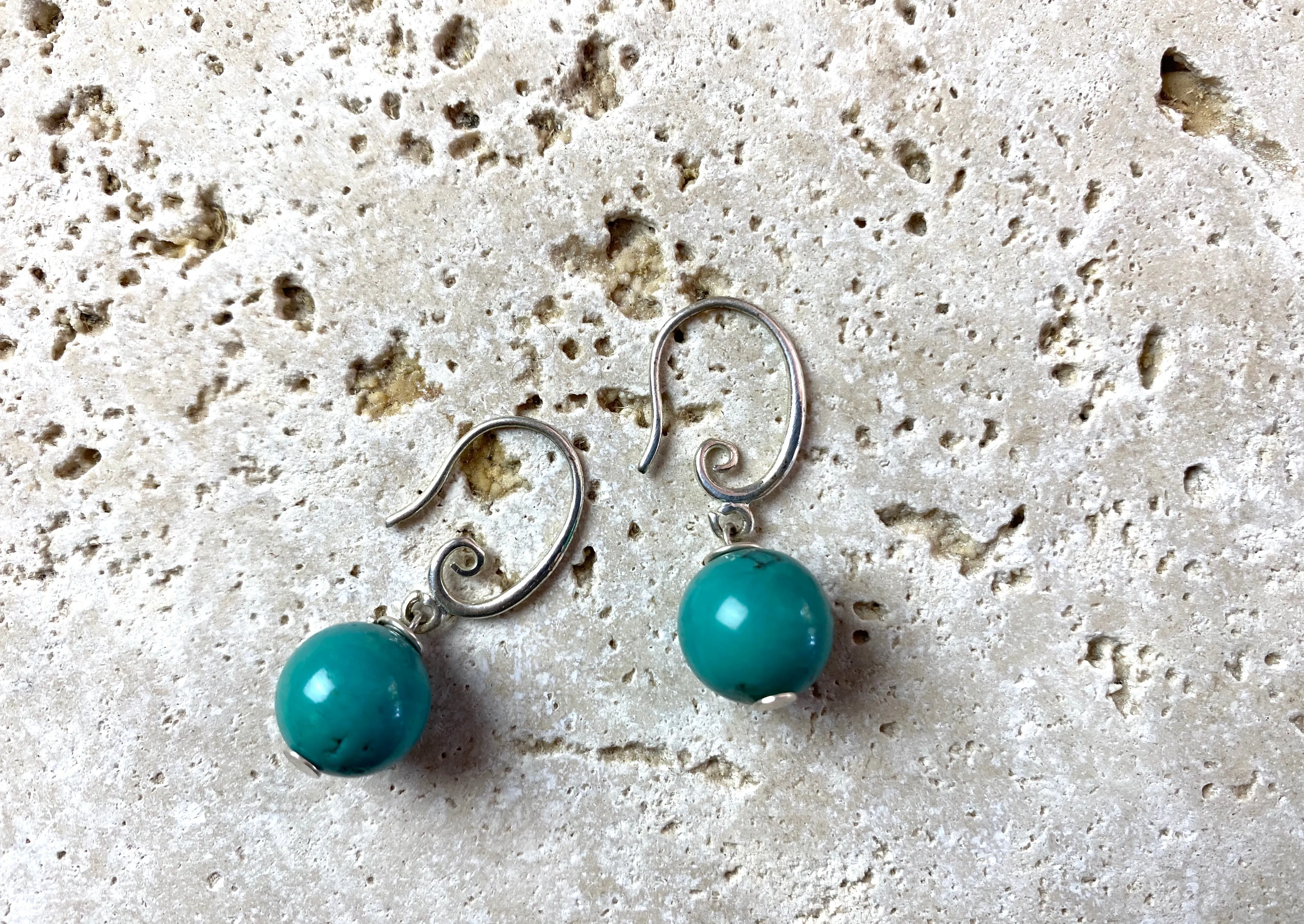 Turquoise Silver Earrings