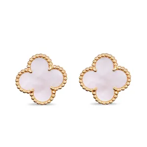 Van Cleef & Arpels Mother of Pearl Vintage Alhambra Earrings