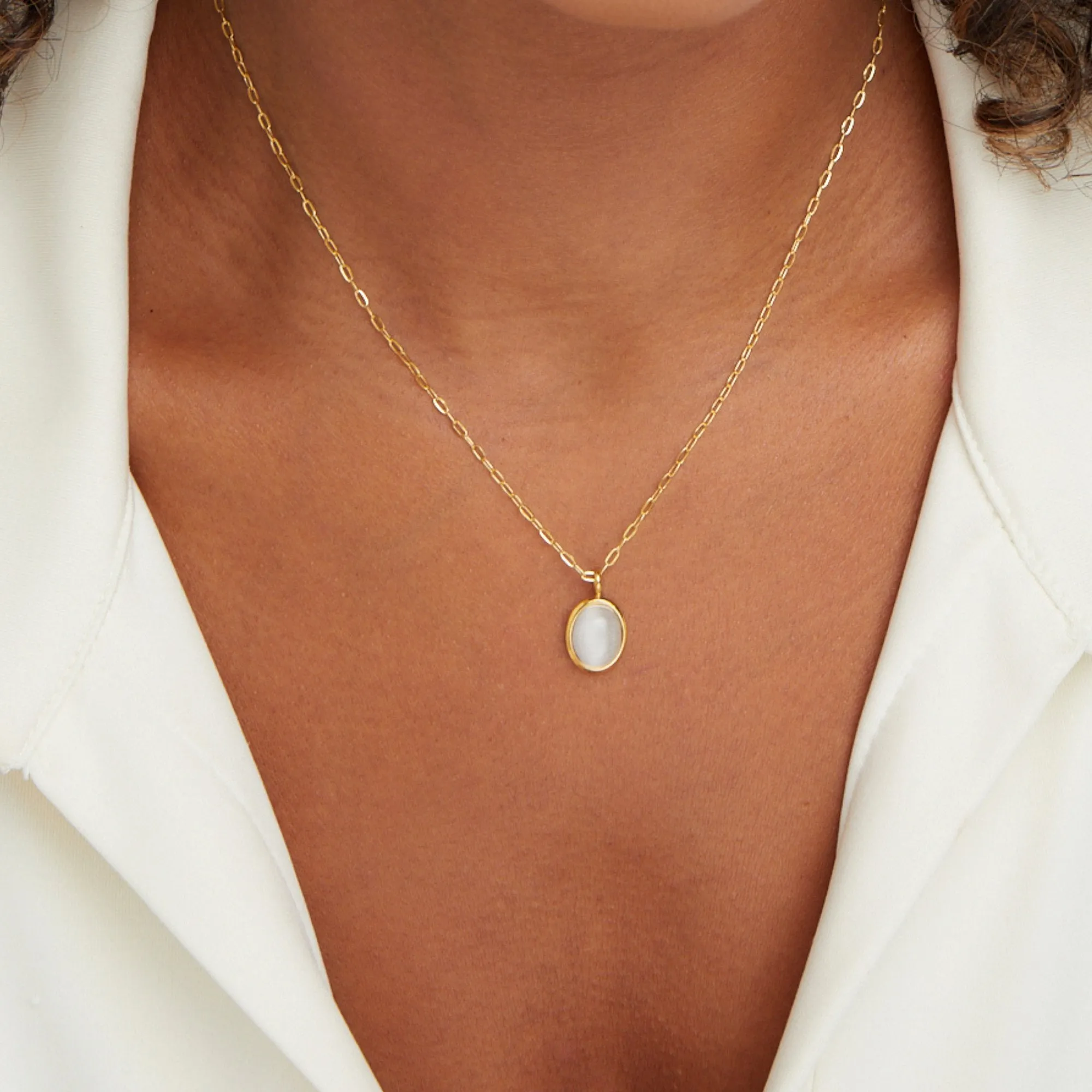 White Opal Necklace