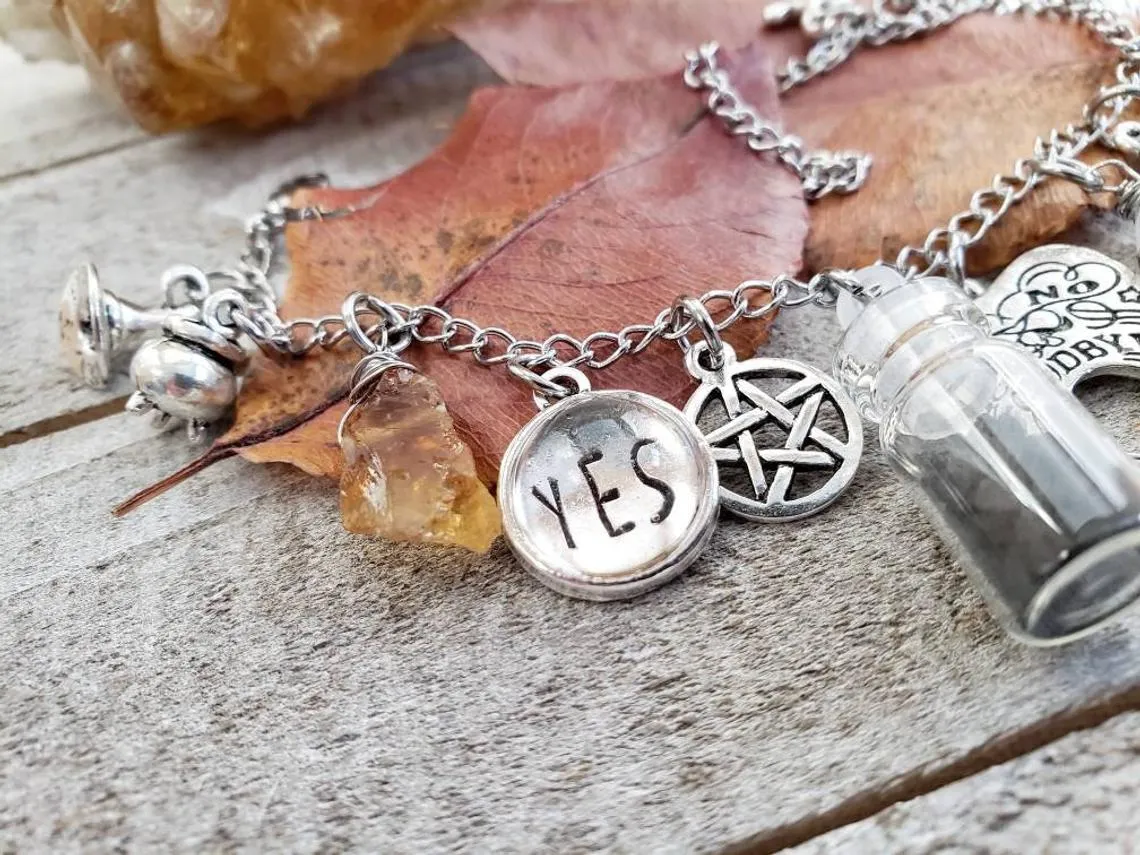 Witchy Ouija charm bracelet