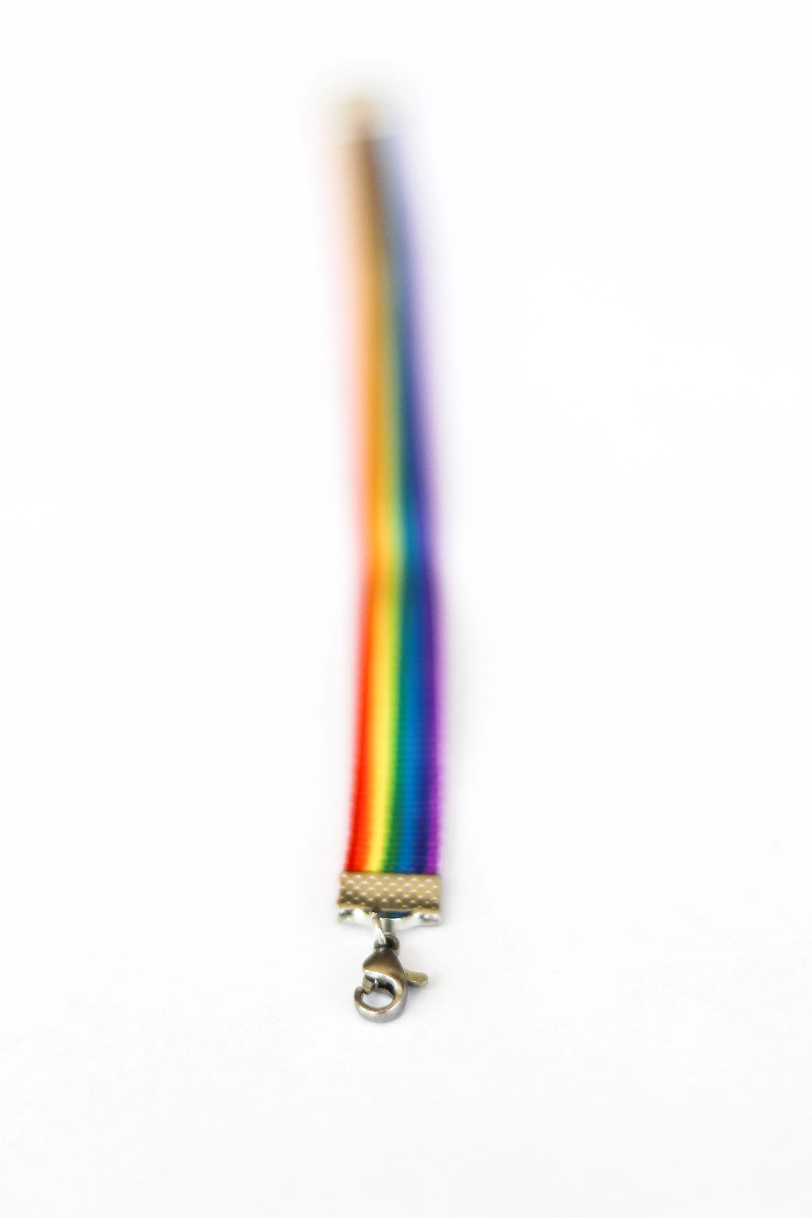 Women's Pride bracelet, rainbow flag strap bracelet, LGBTQ gift