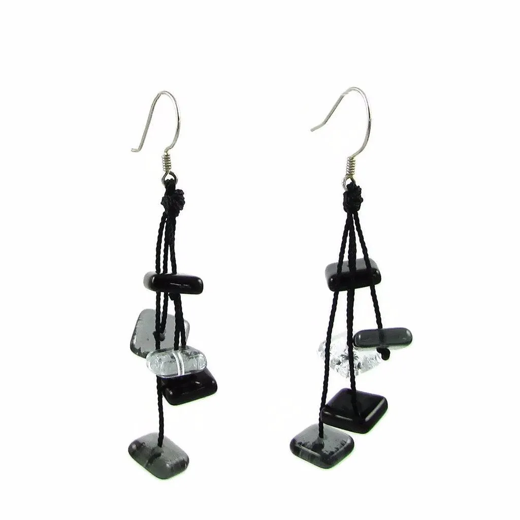 Zen Glass Earrings - Cherry