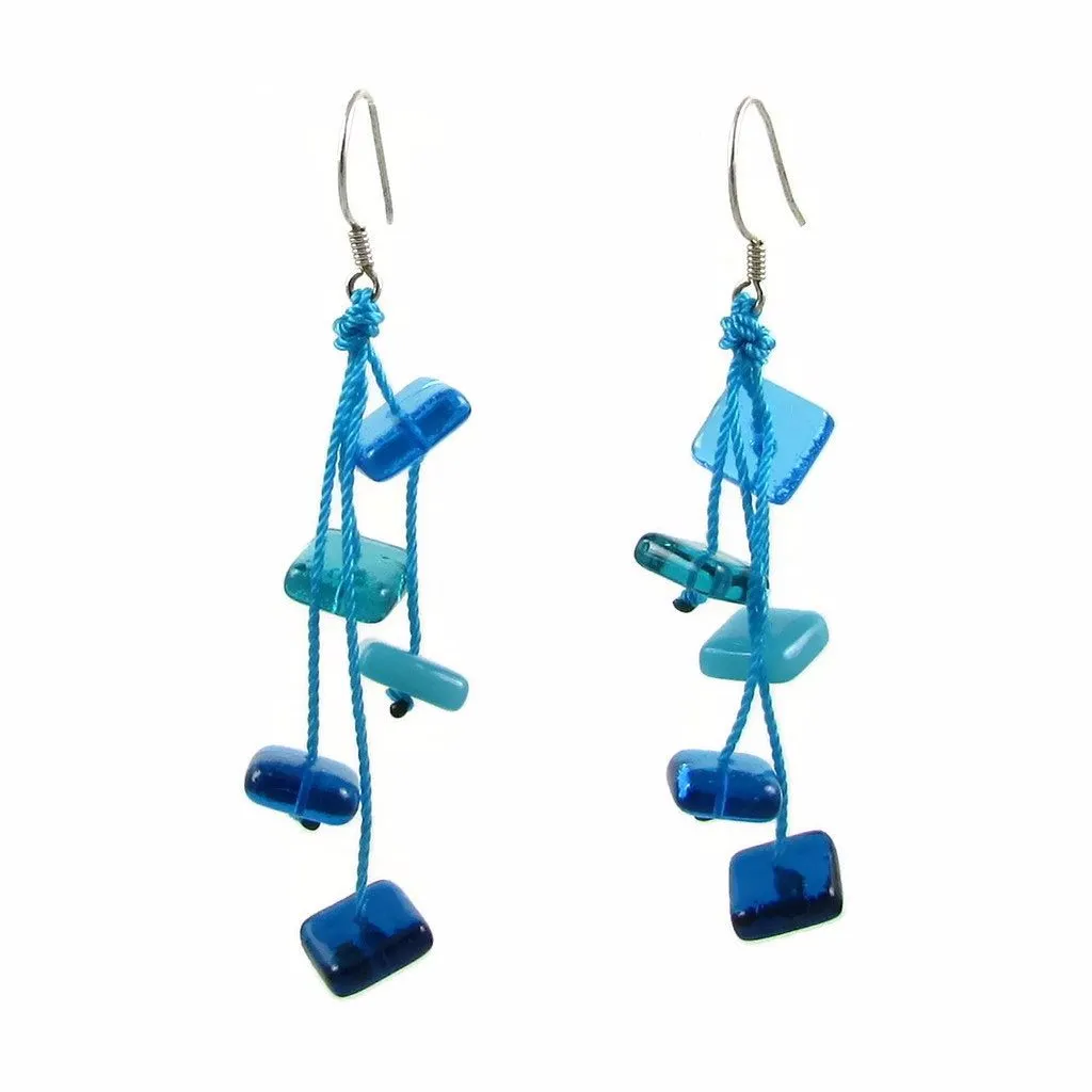 Zen Glass Earrings - Cherry