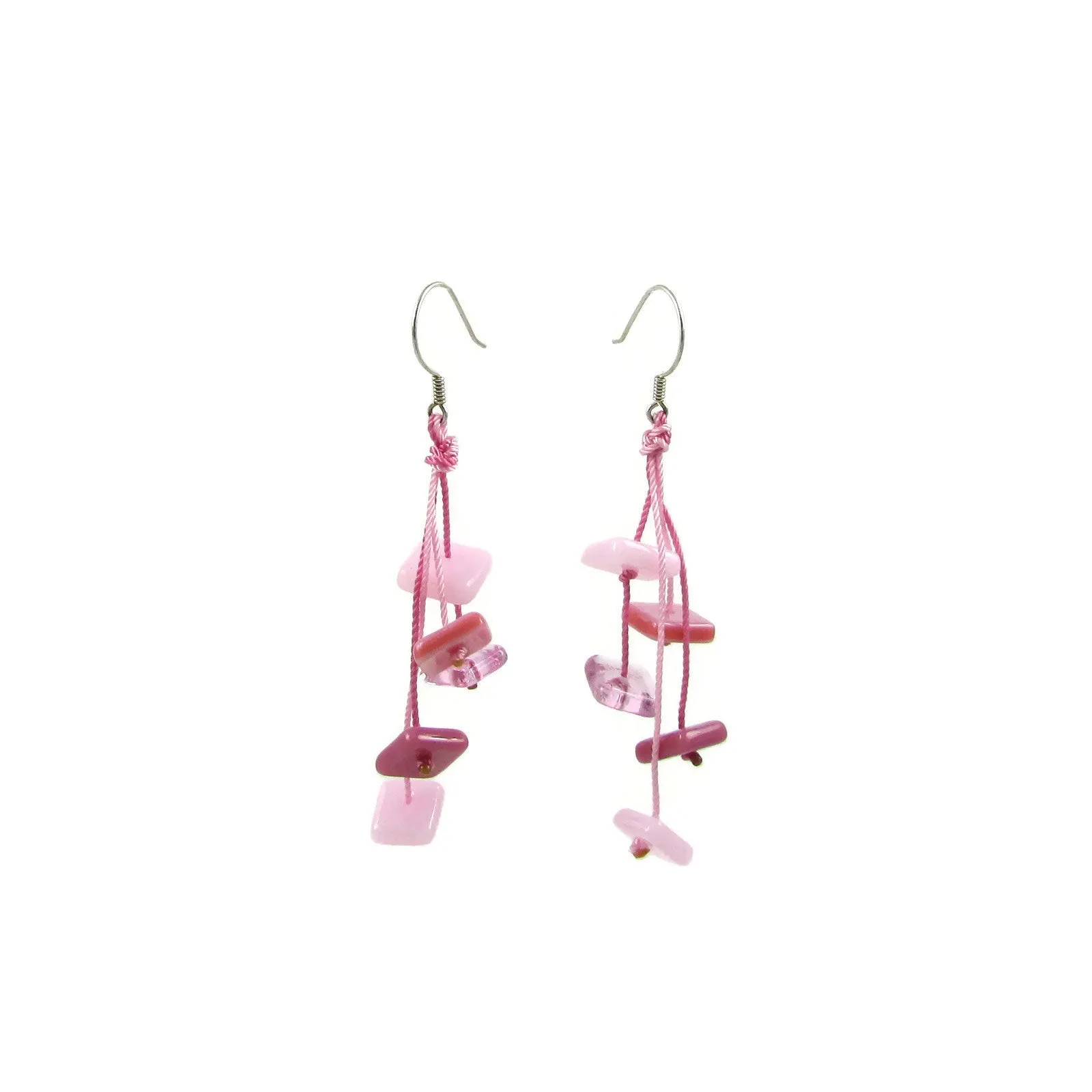 Zen Glass Earrings - Cherry